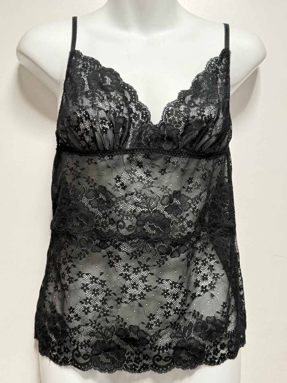 Victoria's Secret Black Lace Sheer Camisole